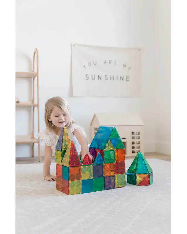 Magna Tiles Magna Tiles Clear Colors Classic bouwset -100 stuks