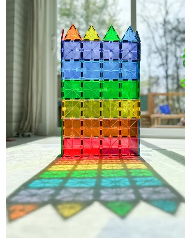 Magna Tiles Magna Tiles Clear Colors Classic bouwset -100 stuks