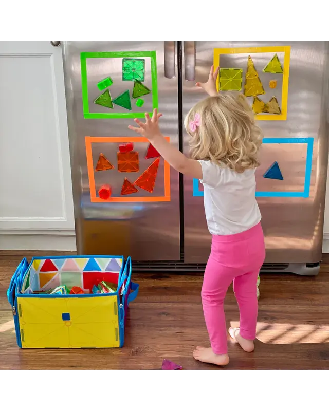 Magna Tiles Magna Tiles Clear Colors Classic bouwset -100 stuks