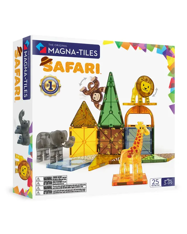 Magna Tiles Magna Tiles Safari Animals Dieren - 25 stuks