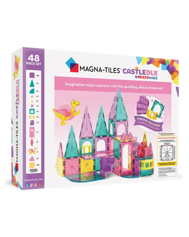Magna Tiles Magna Tiles Castle - 48 stuks -  met micromags tegels