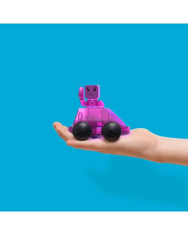 Magna Tiles Magna-Tiles Dashers 6-Piece Set, Speelgoed auto speelset, 3 jaar, Blauw, Paars, Rood