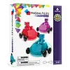 Magna-Tiles Dashers 6-Piece Set, Speelgoed auto speelset, 3 jaar, Blauw, Paars, Rood