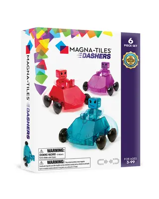 Magna Tiles Magna-Tiles Dashers 6-Piece Set, Speelgoed auto speelset, 3 jaar, Blauw, Paars, Rood