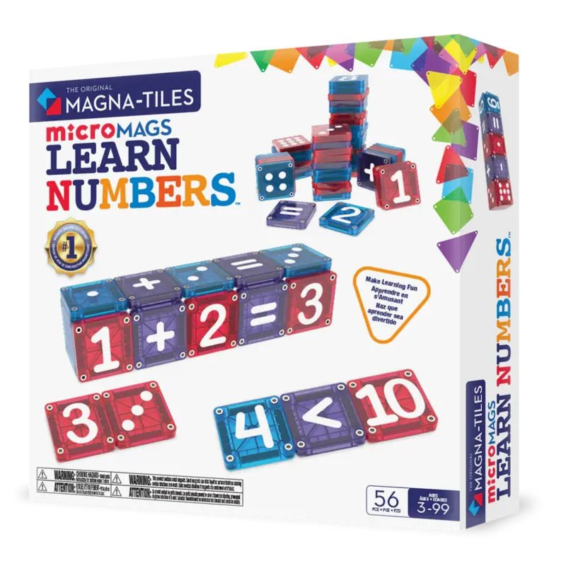 Magna Tiles MAGNA-TILES® microMAGS Leer cijfers 56 stuks