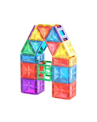 MNTL MNTL Magnetische Tegels Bouwspeelgoed Rainbow 62-delig