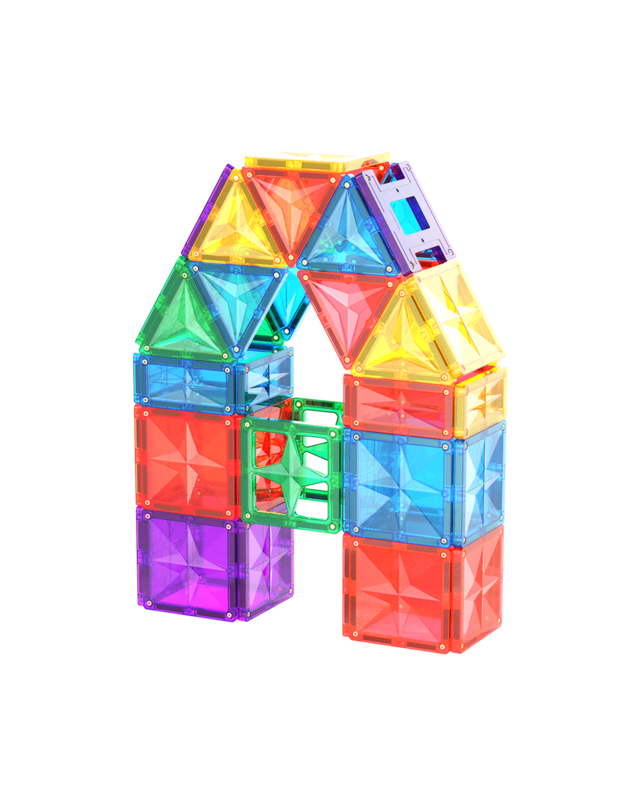 MNTL MNTL Magnetische Tegels Bouwspeelgoed Rainbow 62-delig