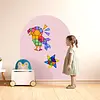 Cleverclixx Magnetische muursticker 95x75cm | Roze