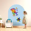 Cleverclixx Magnetische muursticker 95x75cm | Blauw