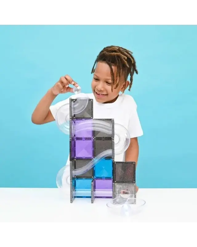 CONNETIX CONNETIX Tiles knikkerbaan Ball Run Galaxy pack 61 delig CONNETIX CONNETIX Tiles knikkerbaan Ball Run Galaxy pack 61 delig