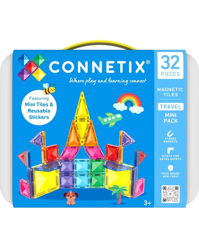 CONNETIX CONNETIX - Magnetisch Tegels - Travel Mini Pack/Reisset - 32 Stuks - Magnetisch Speelgoed CONNETIX CONNETIX - Magnetisch Tegels - Travel Mini Pack/Reisset - 32 Stuks - Magnetisch Speelgoed