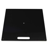 Ground plate, heavy, black with black water bag