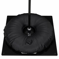 Ground plate, heavy, black with black water bag