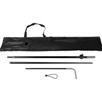 Square flag pole XS, black