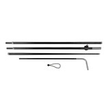 Square flag pole S, black Square flag pole S, black