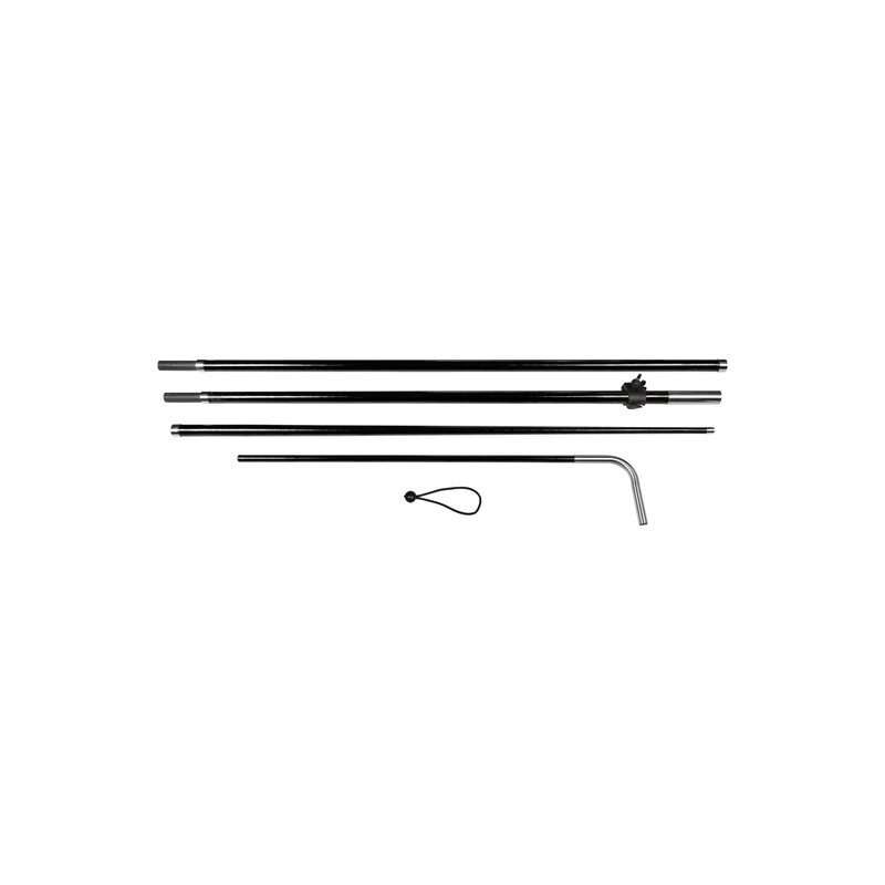 Square flag pole S, black Square flag pole S, black