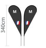 Proflags Dropflag M - 100x240cm Proflags Dropflag M - 100x240cm
