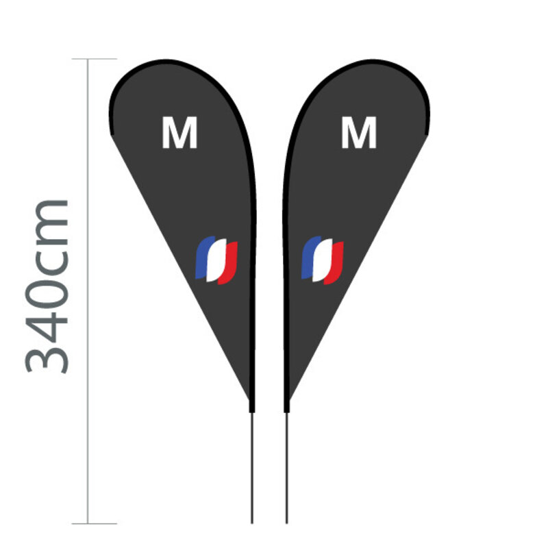 Proflags Dropflag M - 100x240cm Proflags Dropflag M - 100x240cm