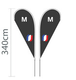 Proflags Dropflag M - 100x240cm Proflags Dropflag M - 100x240cm