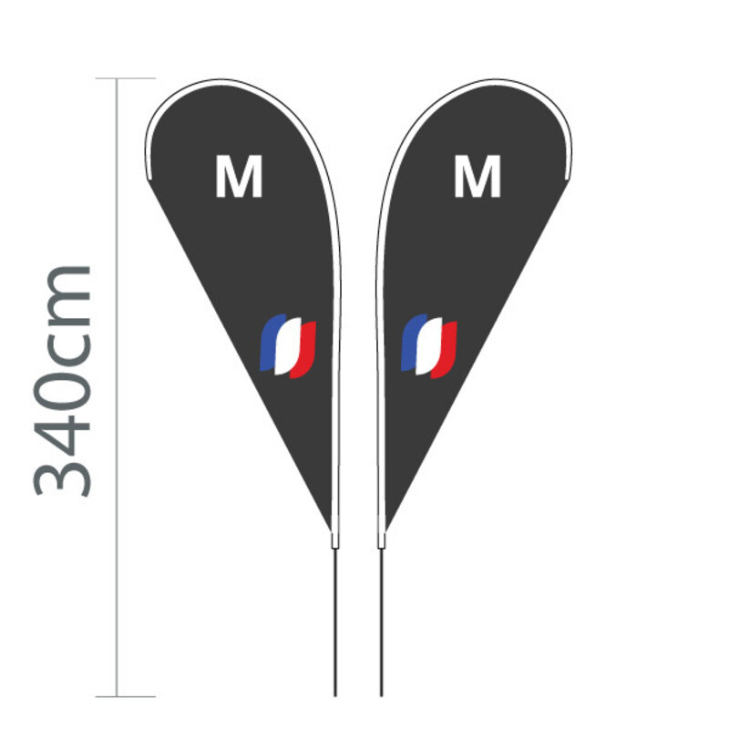 Proflags Dropflag M - 100x240cm Proflags Dropflag M - 100x240cm