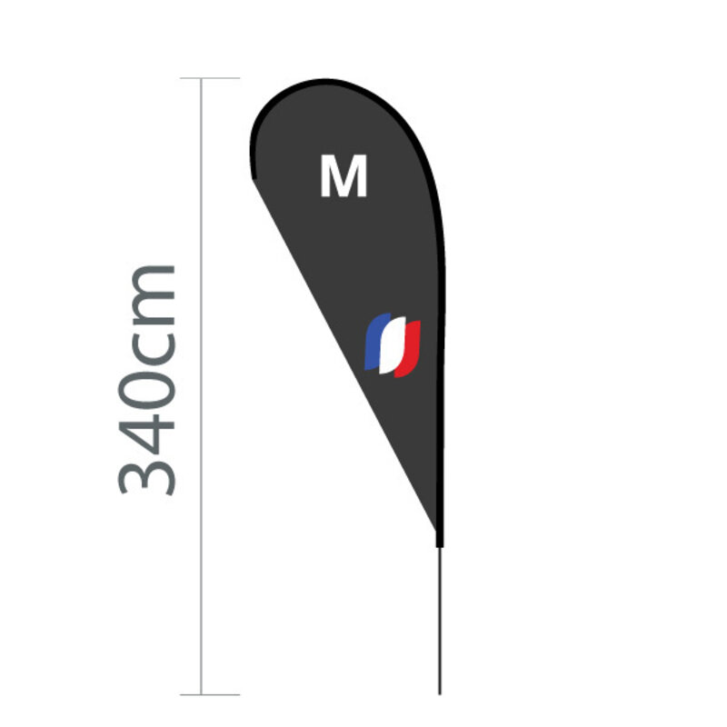 Proflags Dropflag M - 100x240cm Proflags Dropflag M - 100x240cm