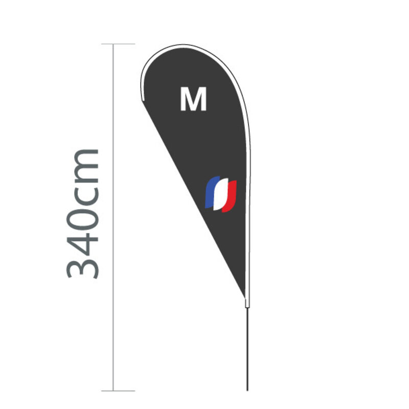 Proflags Dropflag M - 100x240cm Proflags Dropflag M - 100x240cm