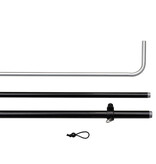 Proflags Squareflag-Stange XS, schwarz