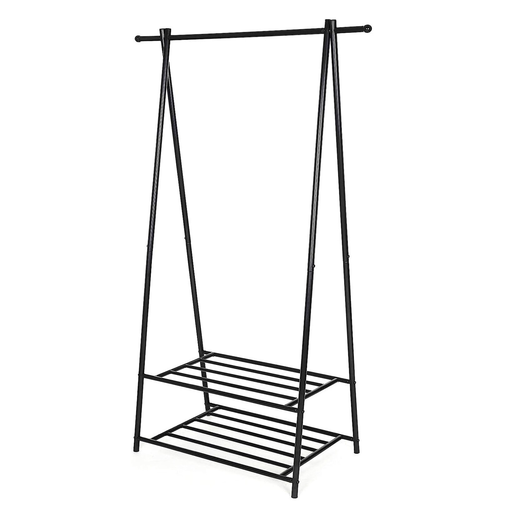 Bobbel Home Bobble Home - Clothes Rack with Shoe Rack in Metal - Black