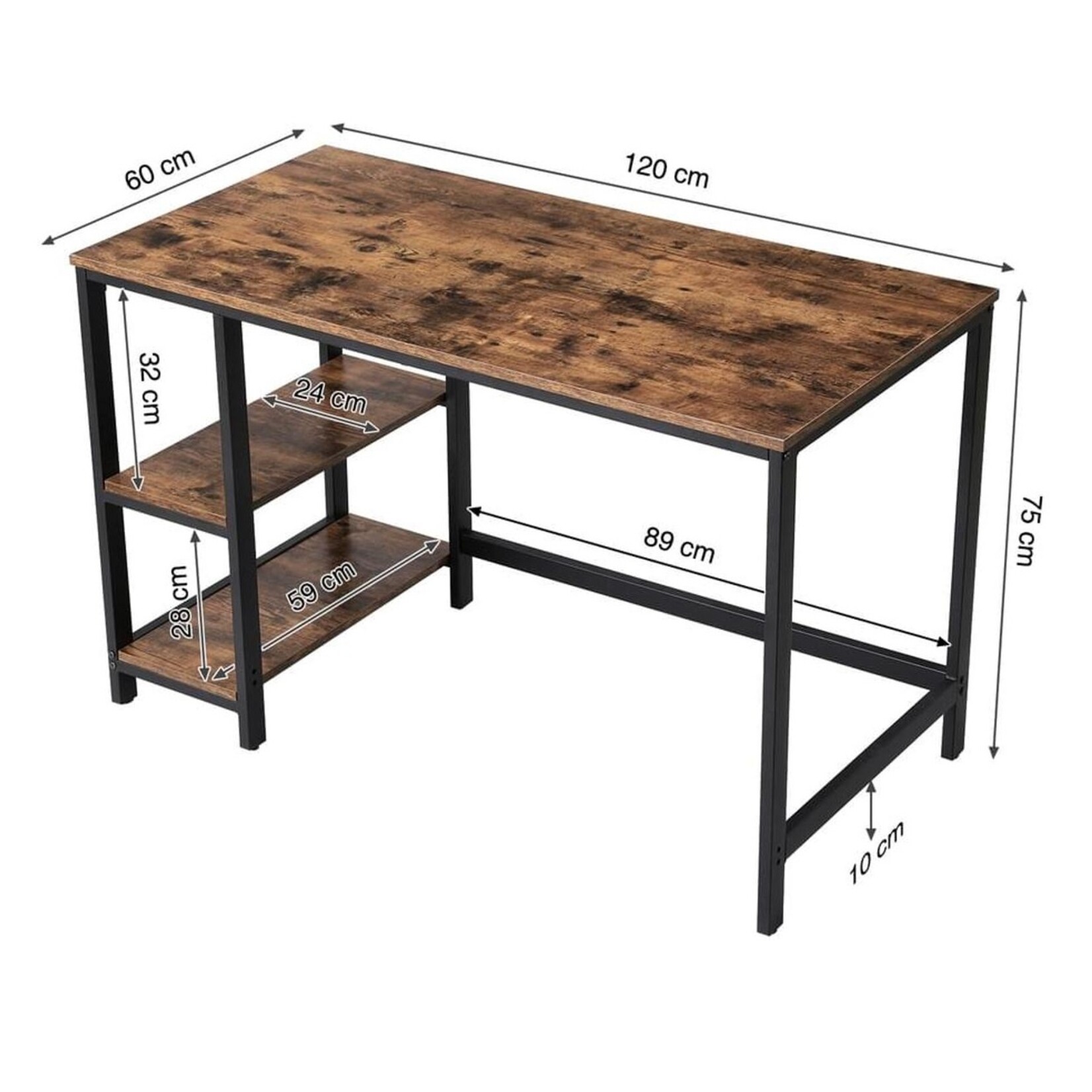 Bobbel Home Bobbel Home - Vintage Work Table - Metal/Wood