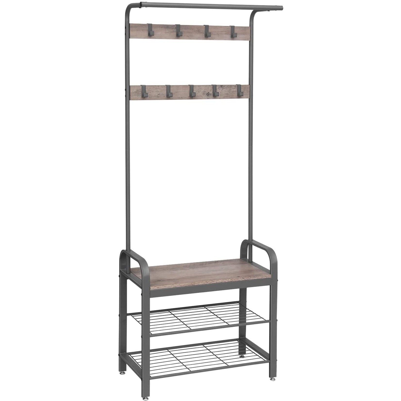 Bobbel Home Staande Kapstok - Schoenenrek - Vintage - 9 Haken