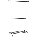 Bobbel Home Bobbel Home - Clothes Rack On Wheels - Metal - Black