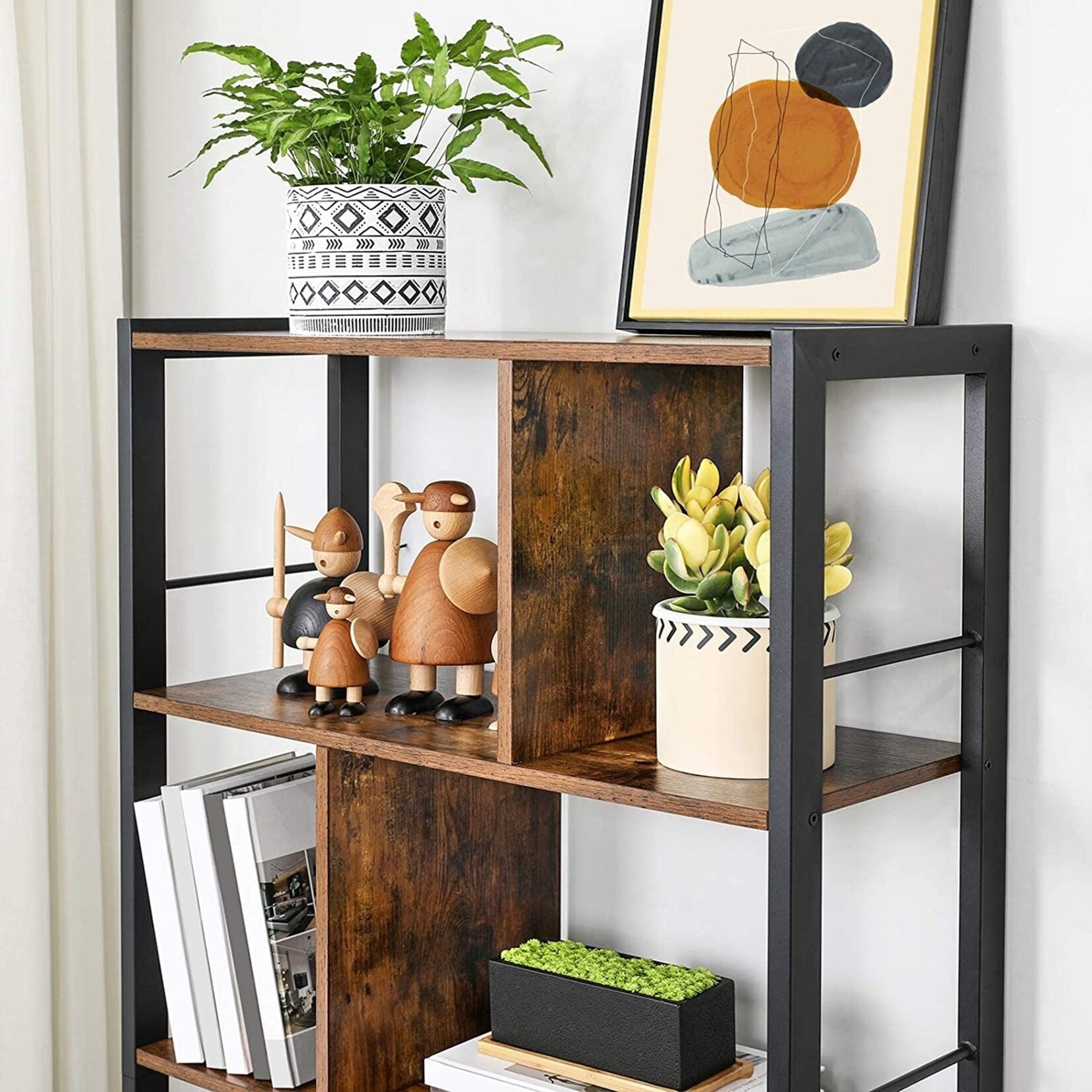 Bobbel Home Bobbel Home - Bookcase - 5 Shelves - Wood - Brown