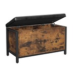 Bobbel Home Bobbel Home - Storage bench - Industrial - Leatherette - Brown/Black