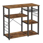 Bobbel Home Bobbel Home - Kitchen Rack - 6 Hooks - Steel Frame - Wood - Brown