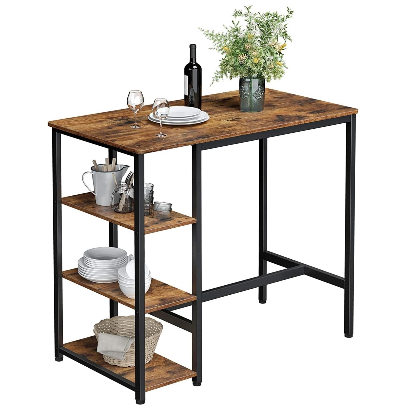 Bobbel Home Bobbel Home - Bar table - Dark brown - 109 x 60 x 100 cm