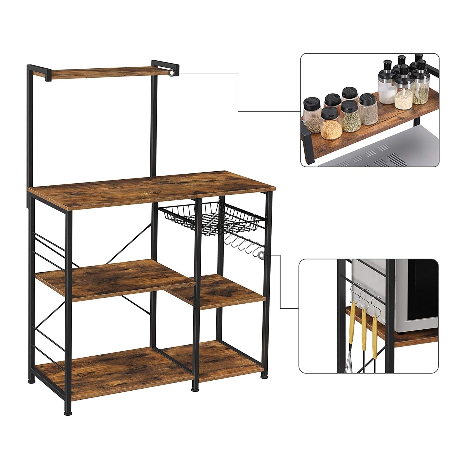 Bobbel Home Bobbel Home - Kitchen cabinet - Industrial - Wood - Brown