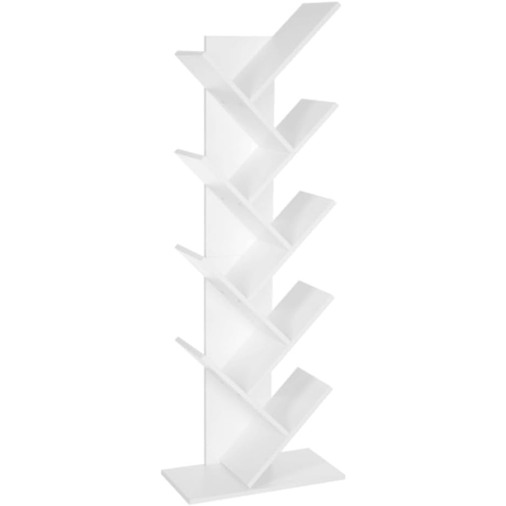 Bobbel Home Bobbel Home - Witte Boekenkast - Staande Boekenkast - 8 Planken - Hout