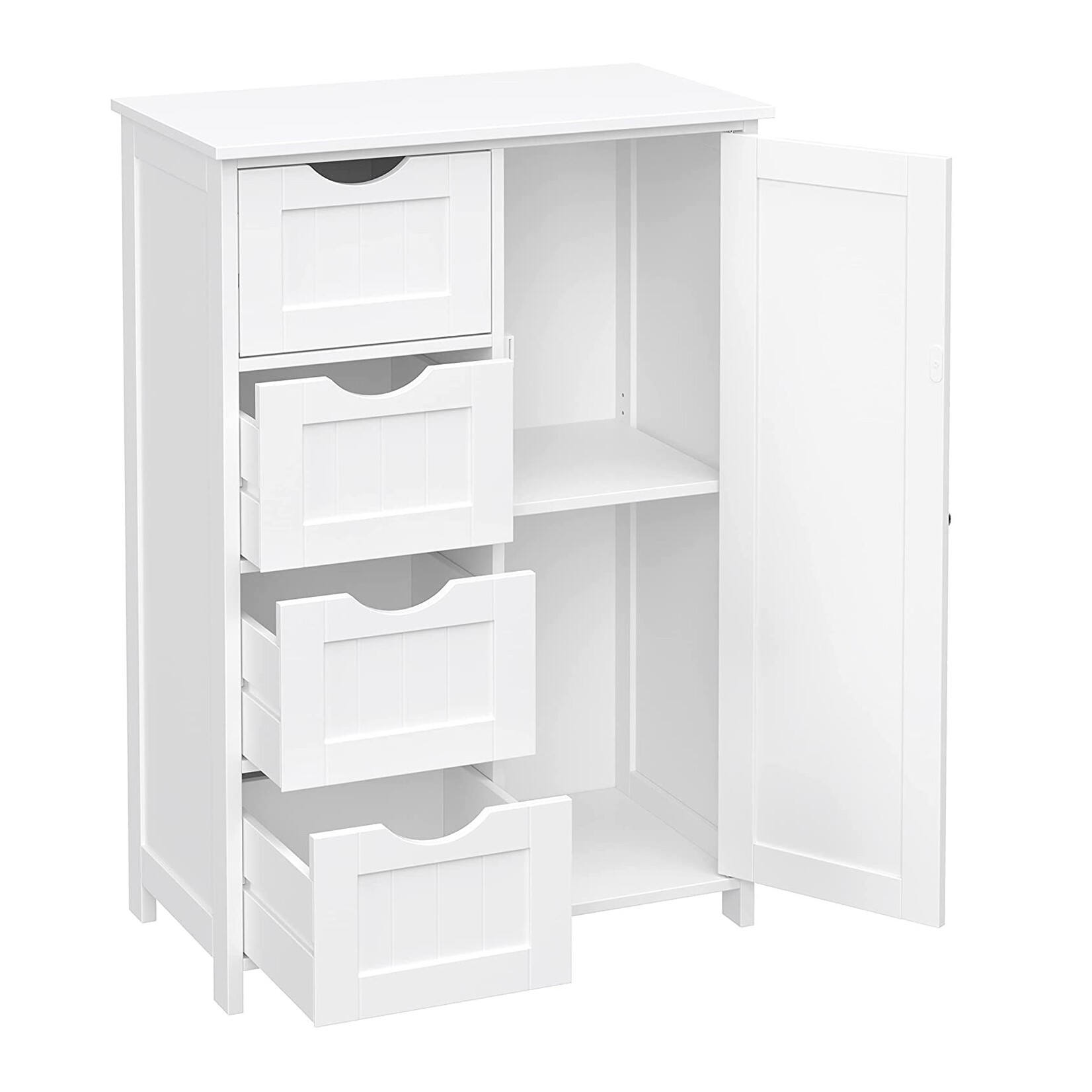 Bobbel Home Bobbel Home Bathroom Cabinet - 4 Drawers - MDF - White
