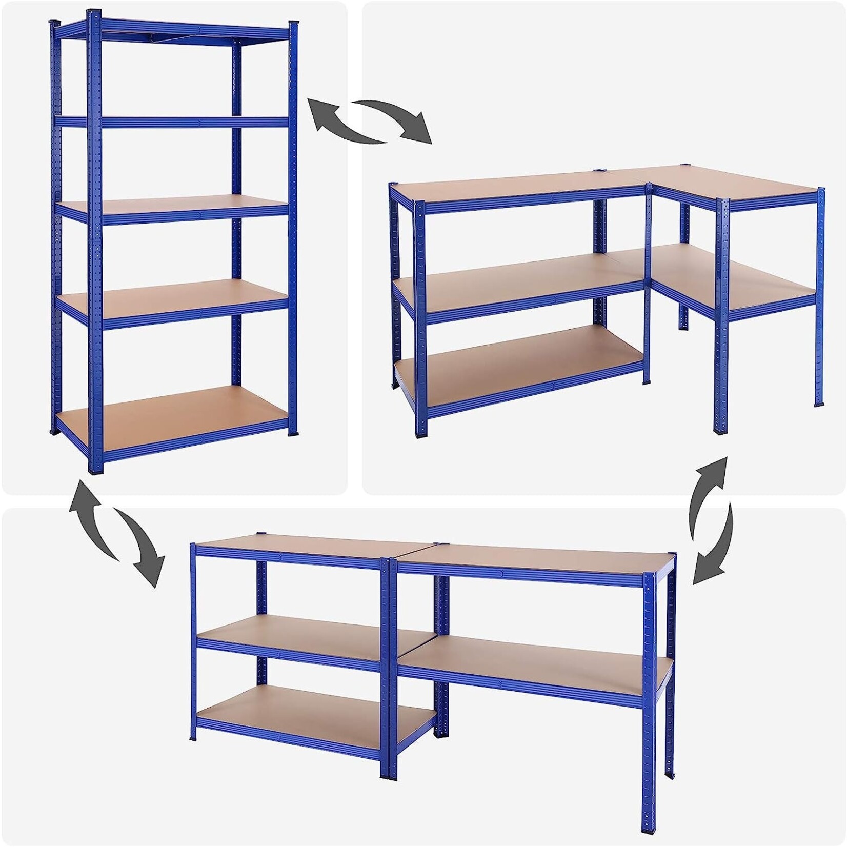 Bobbel Home Bobbel Garden - Shelving unit - 200 x 100 x 50 cm - 5 Shelves