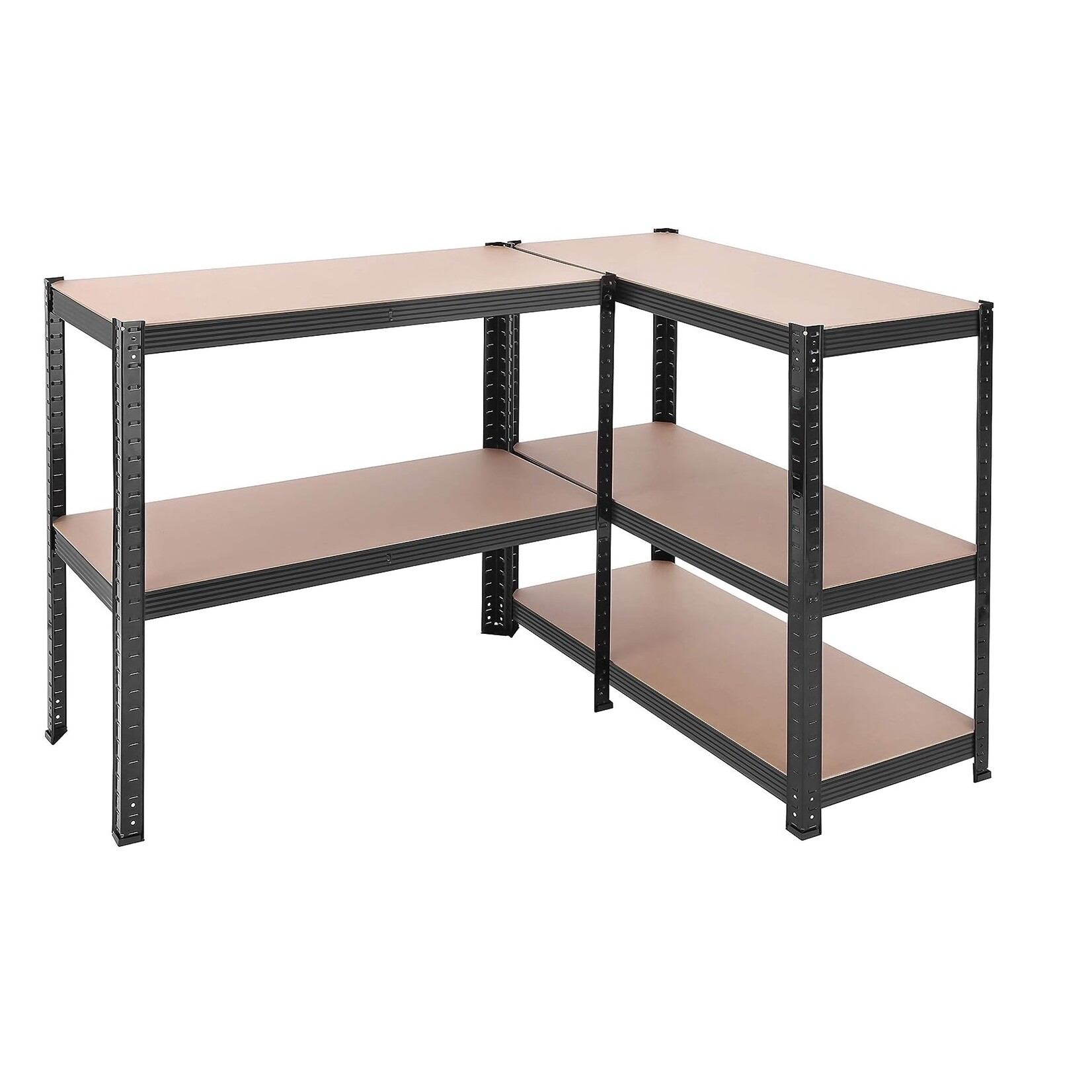 Bobbel Home Bobbel Garden- Stellingkast - 5 planken - 180 x 90 x 40 cm - Zwart