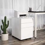 Bobbel Home Bobble Home - Steel drawer unit - Mobile - With 3 drawers - Preassembled - White