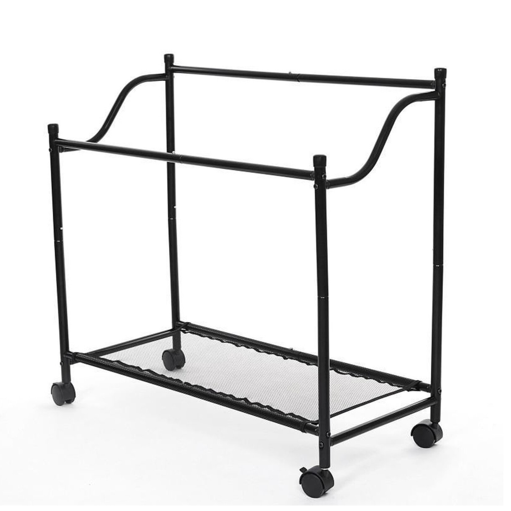 Bobbel Home Bobbel Home - Heavy Duty Laundry Sorter - Basket on Wheels with 4 Removable Compartments - 140L - Black