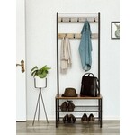 Bobbel Home Bobbel Home - Clothes Rack With Shoe Rack - 9 Hooks - Industrial
