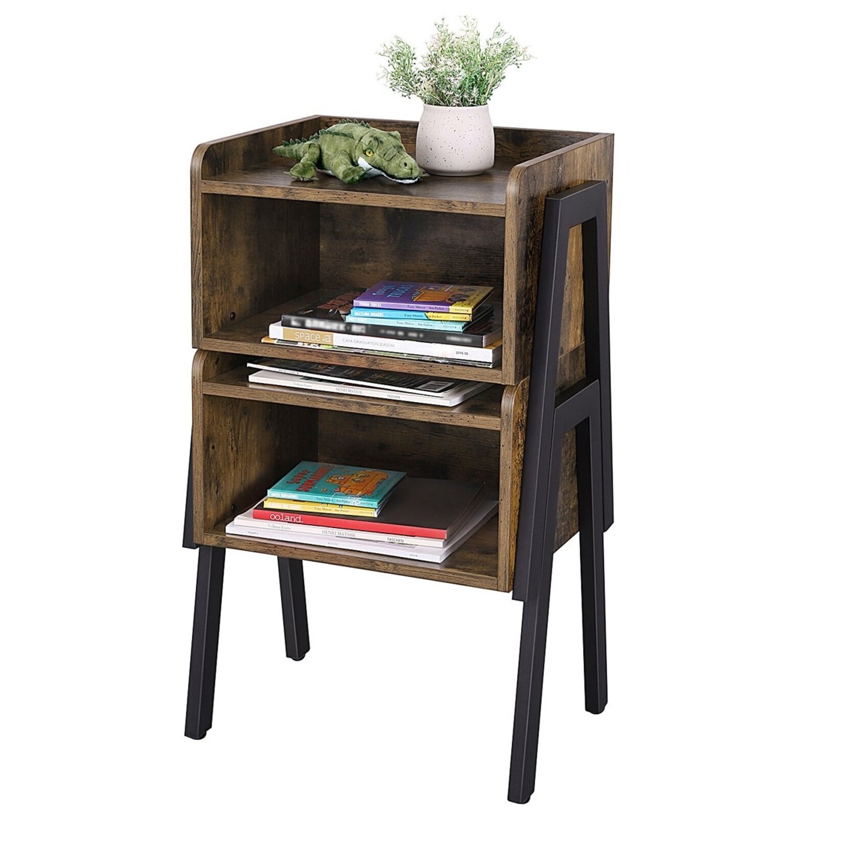 Bobbel Home Bobbel home - Vintage - Wooden Bedside table - Industrial