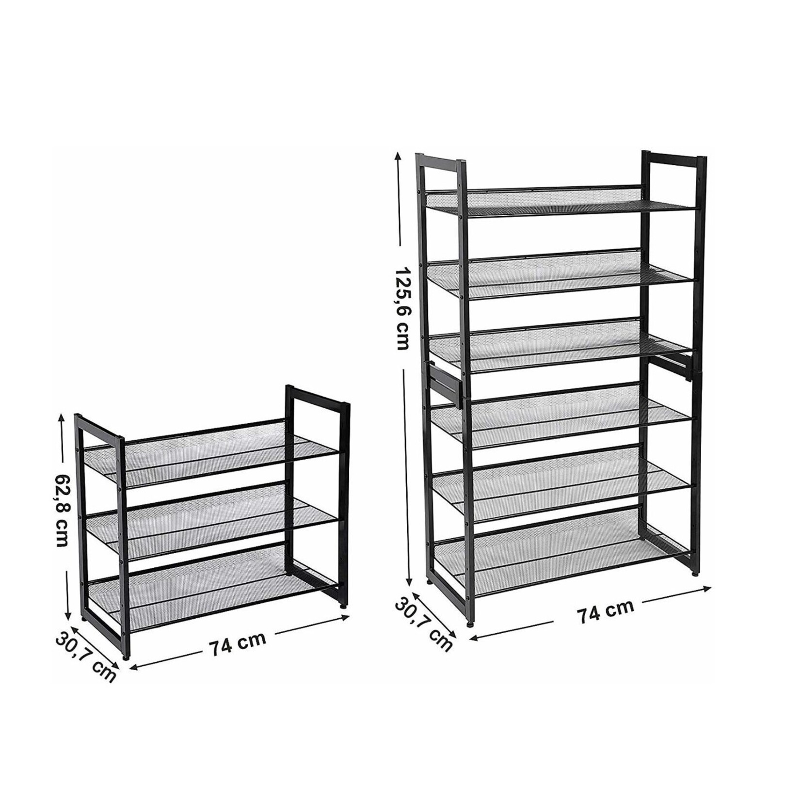 Bobbel Home Bobbel Home - 3 Layer Shoe Rack - 12 Pair of Shoes