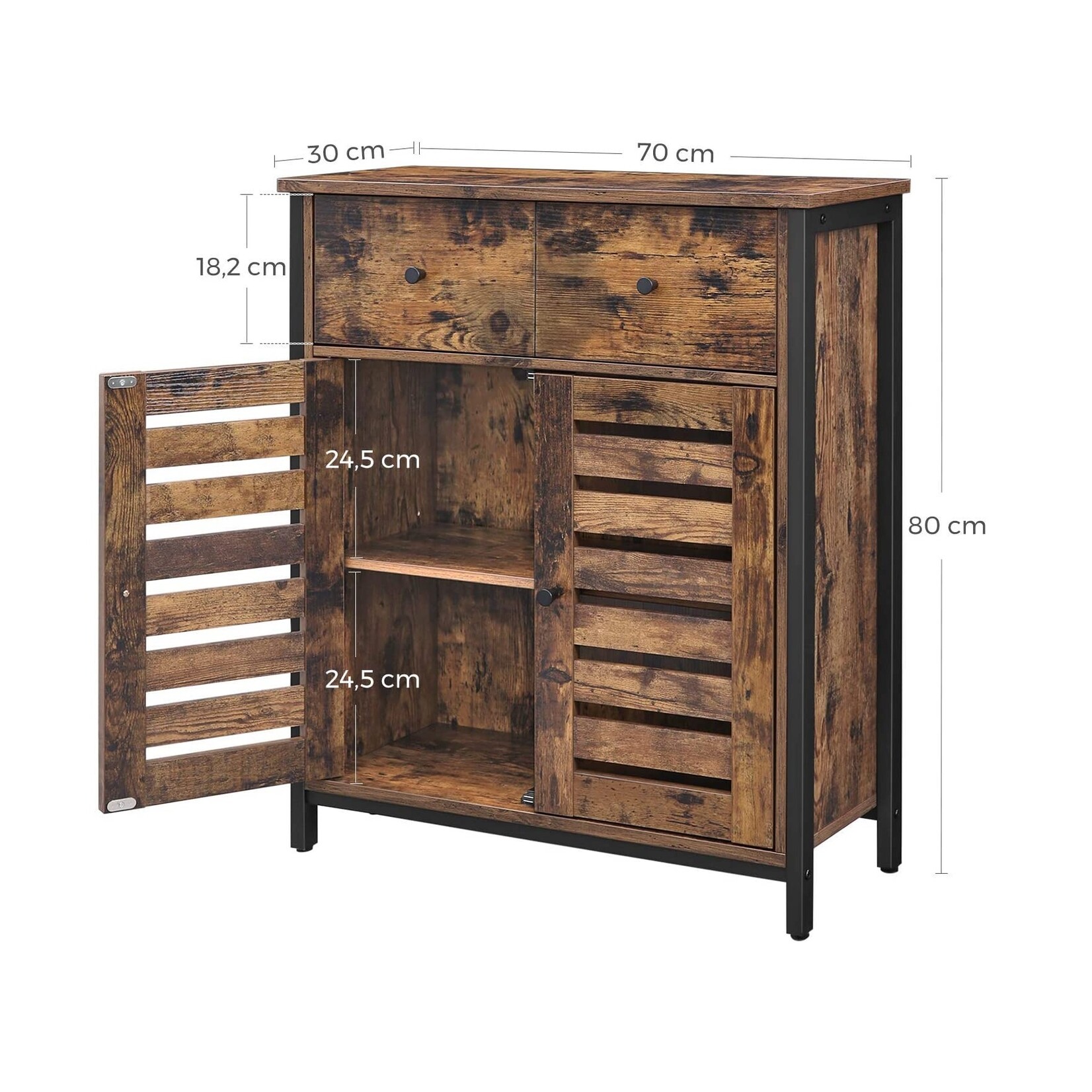 Bobbel Home Bobbel Home - Sideboard - Industrial - Brown
