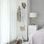 Bobbel Home Bobbel Home - Vrijstaande kapstok - 8 haken - Boomvorm - Hout - Wit