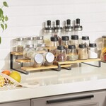 Bobbel Home Bobbel Home - Kruidenrekken - Industrieel - Set van 2 - 3 planken - Zwart