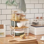 Bobbel Home Bobbel Home - Spice Rack - Set of 2 - Stackable - White/natural