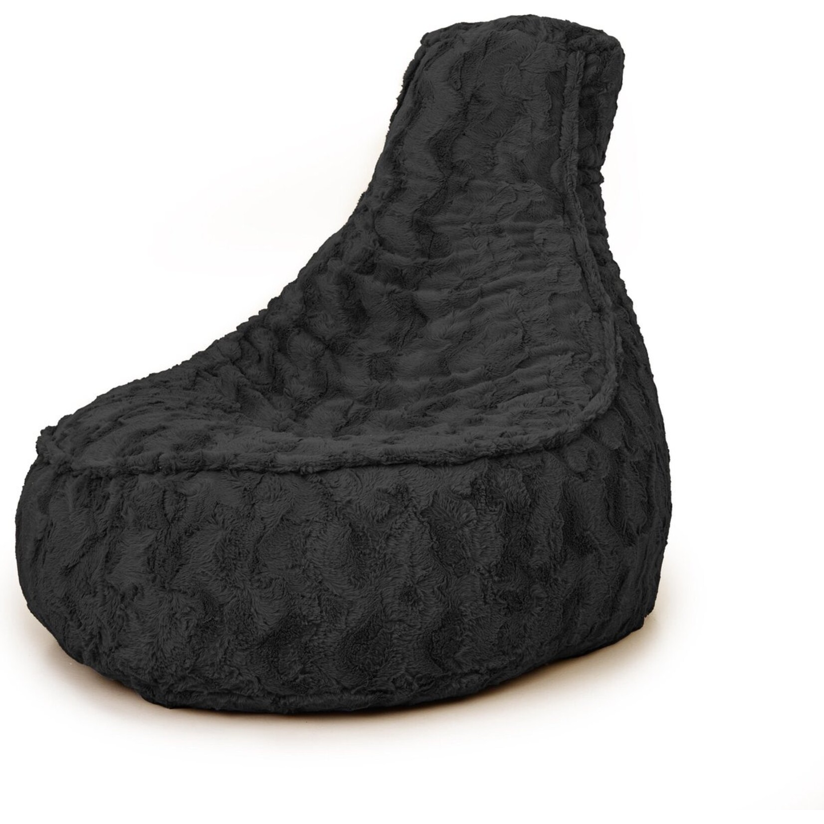 Bobbel Home Bobble Home - Beanbag Chair Shape - Florance - Faux fur - Lounge chair - 100 liters - Durable - For Indoor - Black